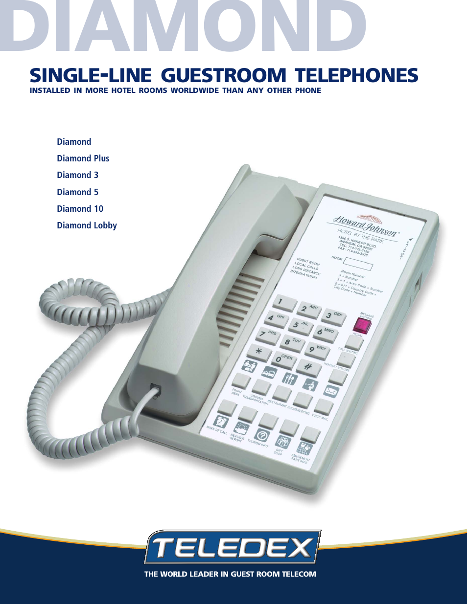 Teledex Diamond 5 User Manual | 2 pages