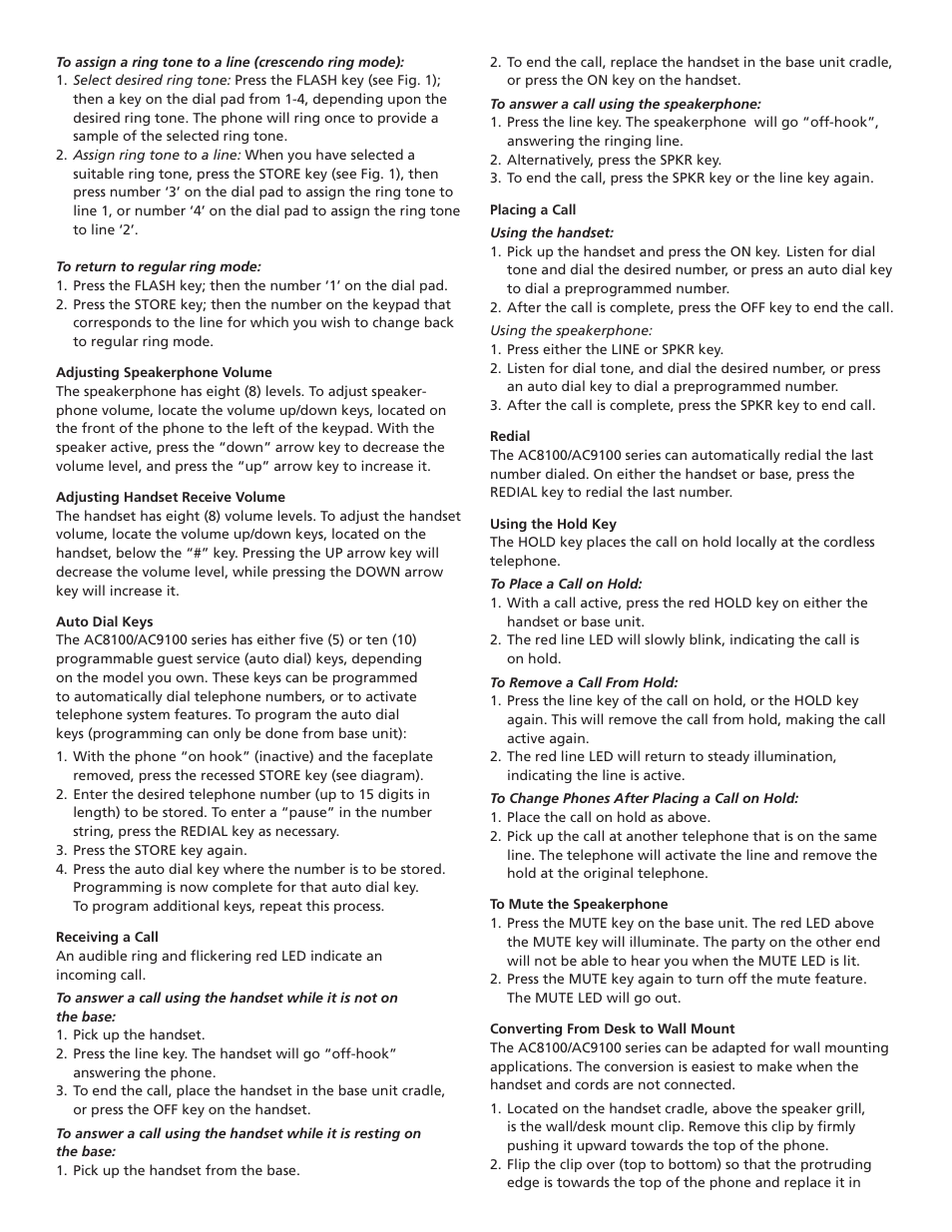 Teledex AC9105S User Manual | Page 2 / 4