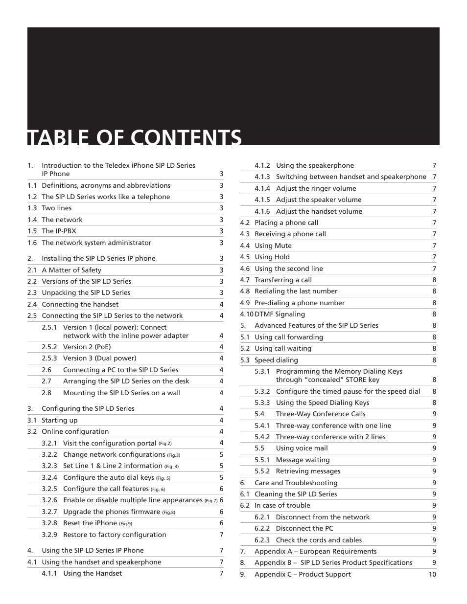 Teledex iPhone SIP LD4100 User Manual | Page 2 / 16