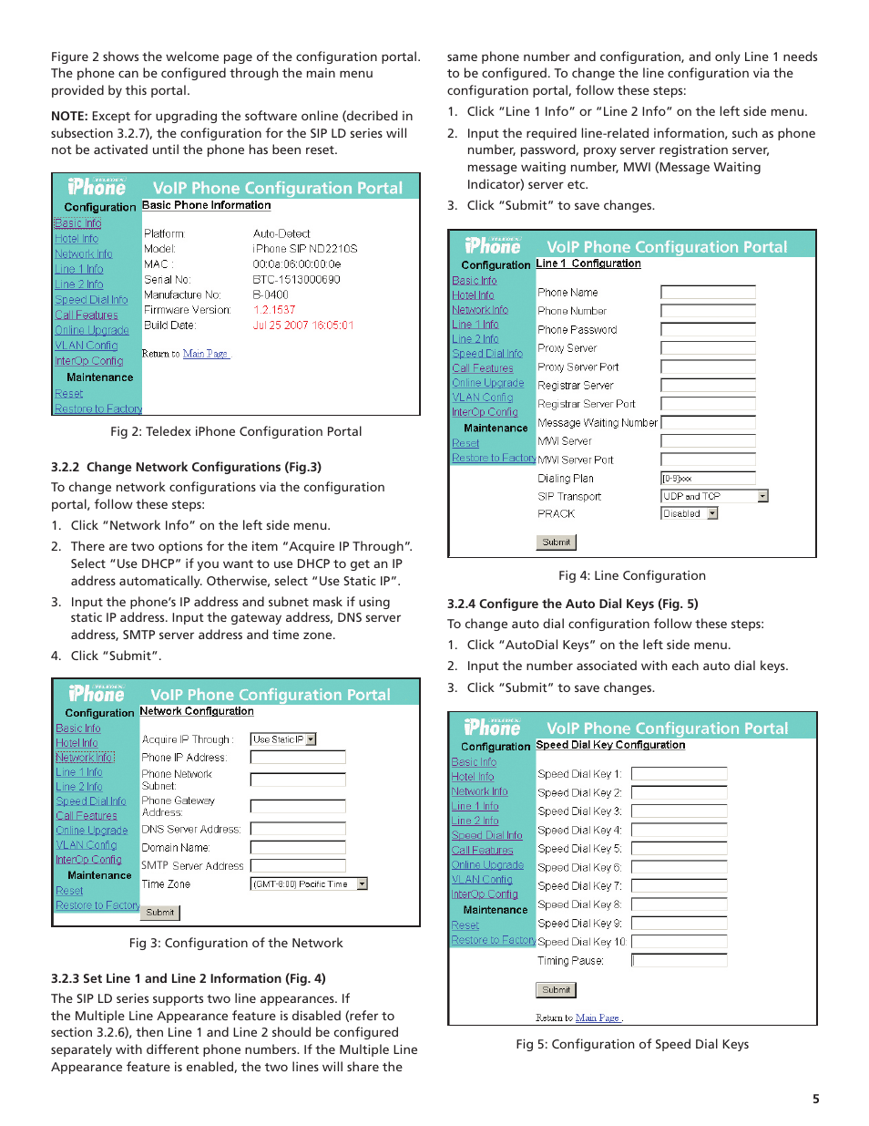 Teledex iPhone SIP LD4100 User Manual | Page 5 / 16
