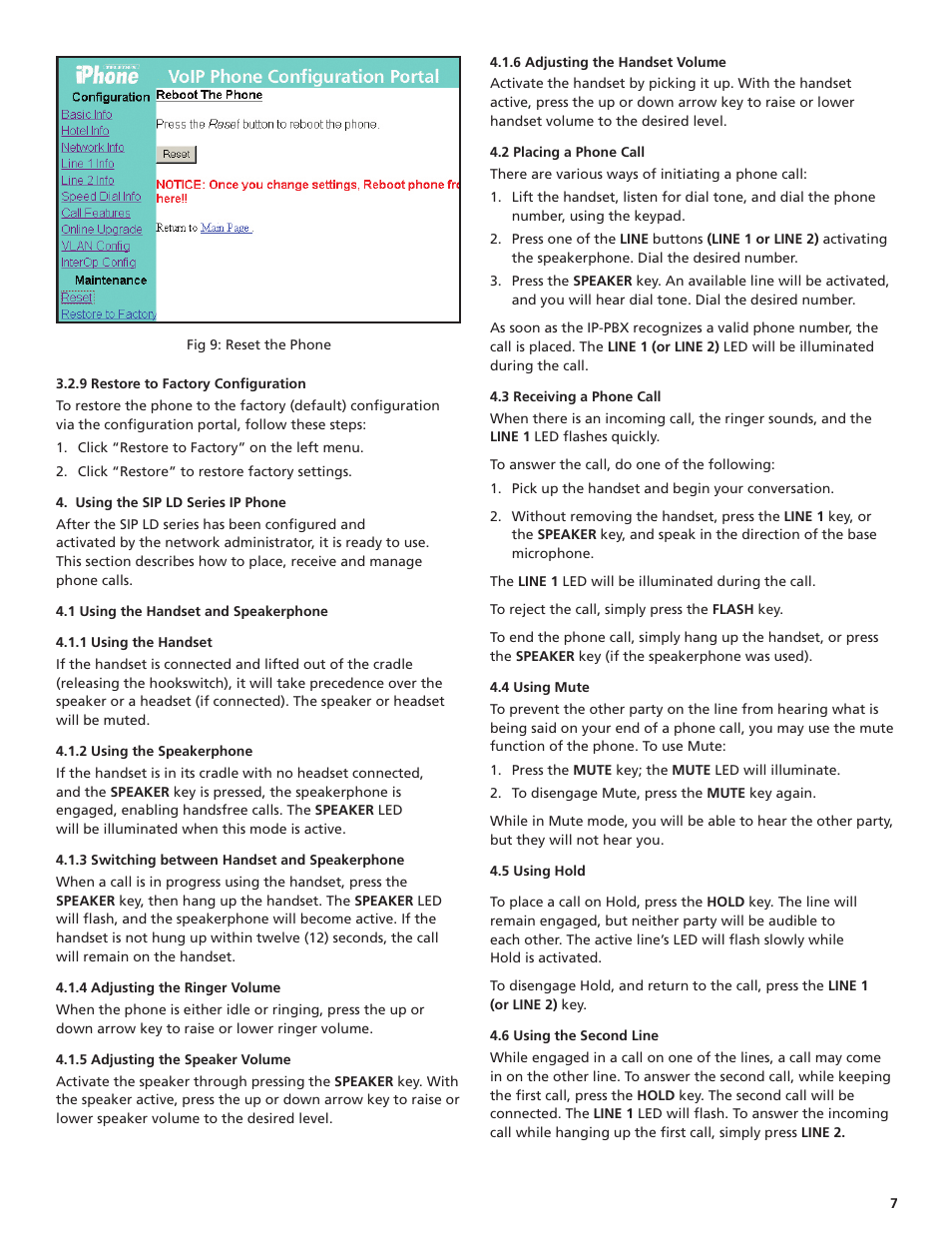 Teledex iPhone SIP LD4100 User Manual | Page 7 / 16