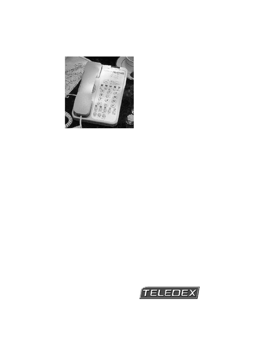 Teledex 1010 User Manual | 7 pages