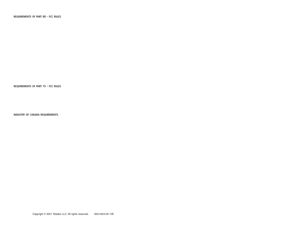 Teledex L2-10E User Manual | Page 5 / 5
