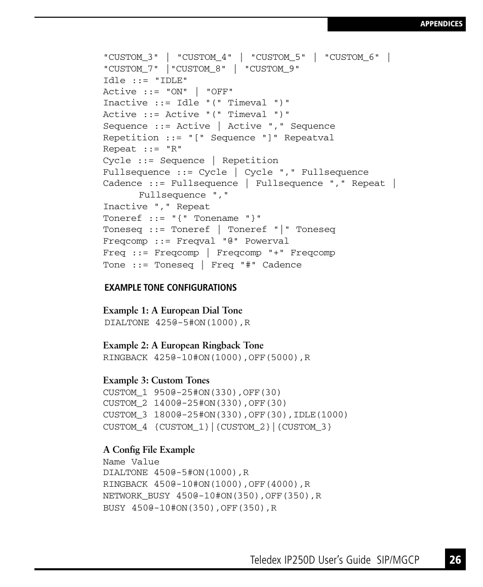Teledex ip250d user’s guide sip/mgcp | Teledex IP250DVoIP User Manual | Page 31 / 34