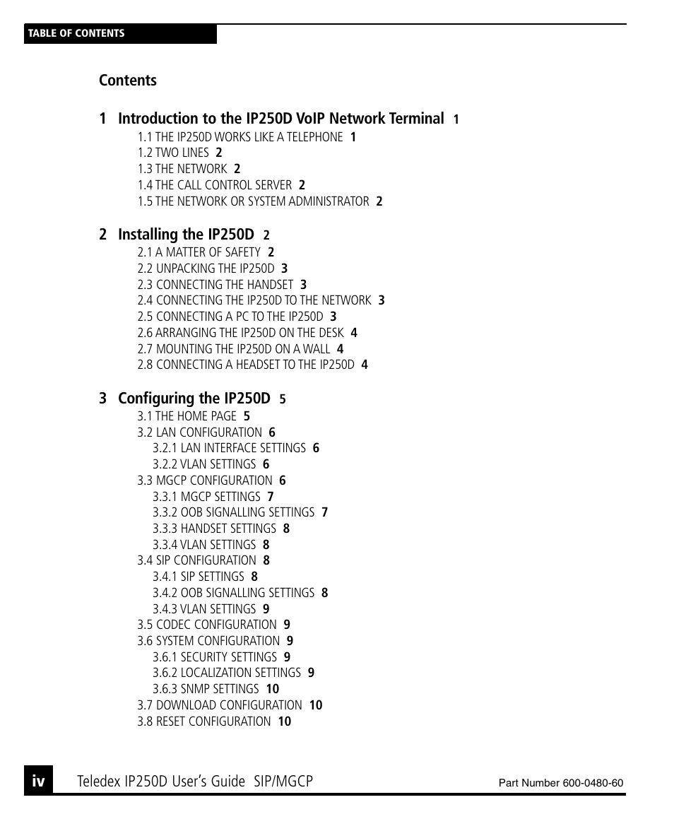Teledex IP250DVoIP User Manual | Page 4 / 34