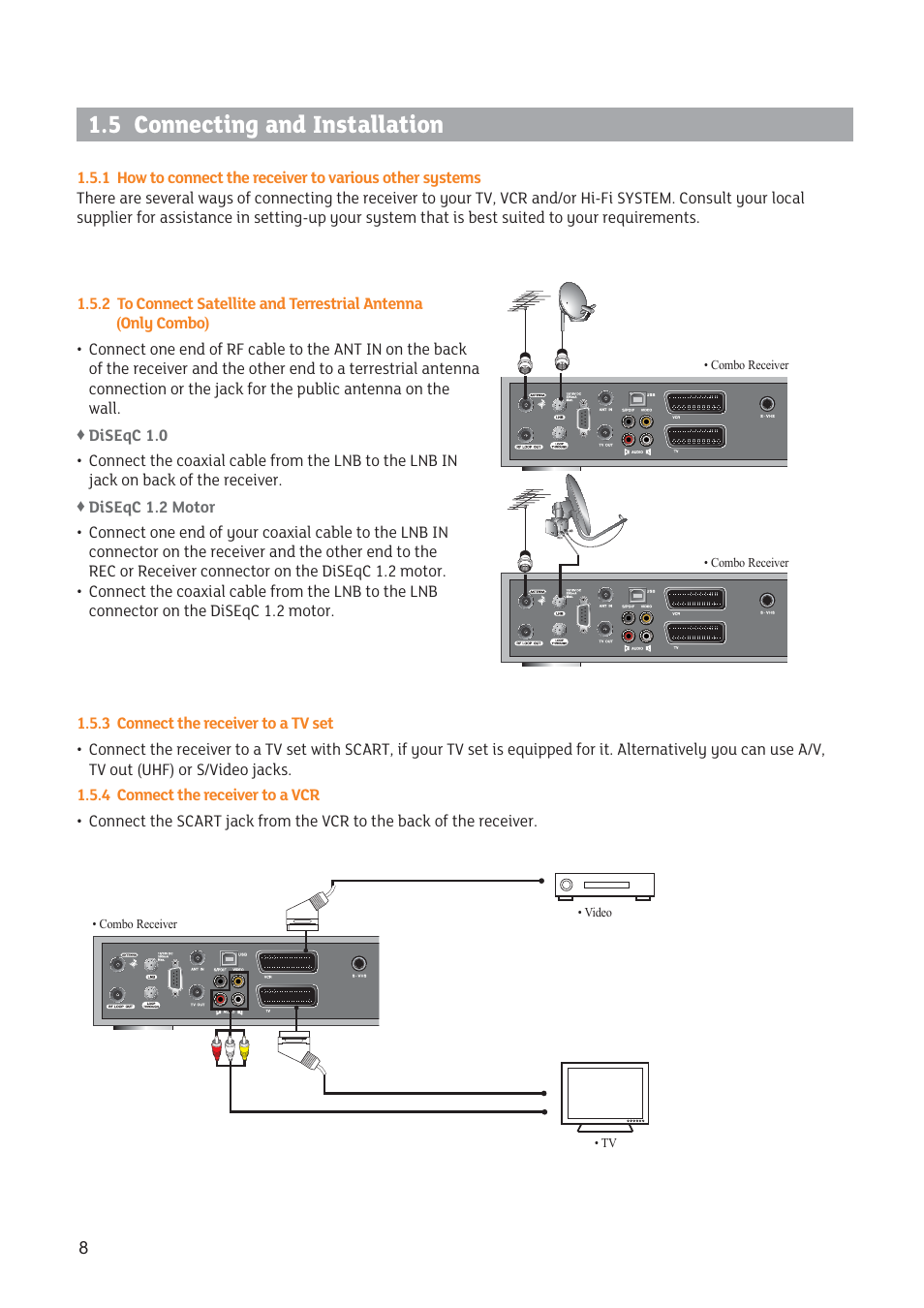 5 connecting and installation | Triax STR 333 User Manual | Page 8 / 36