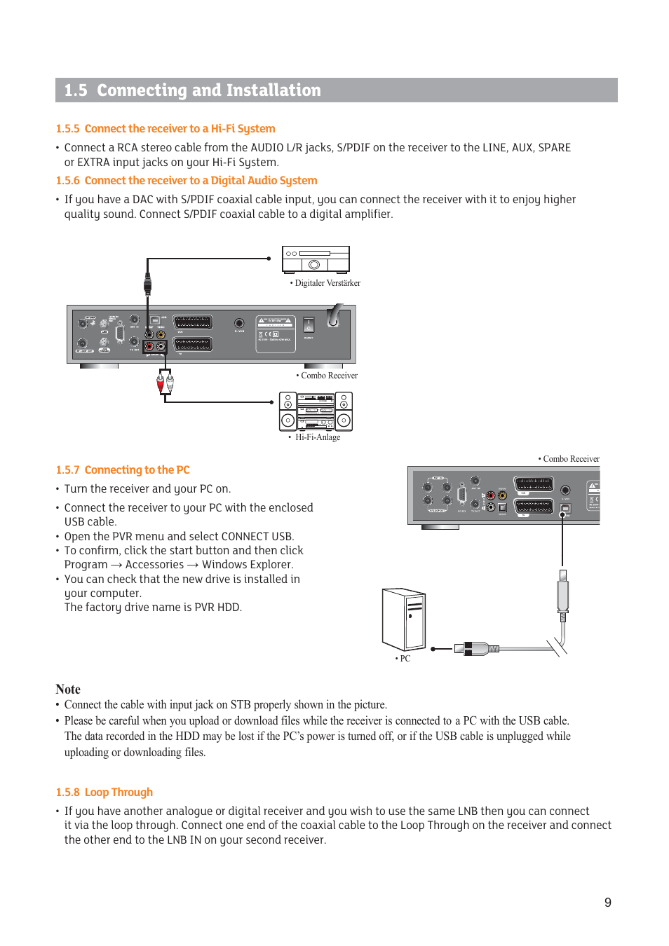 5 connecting and installation | Triax STR 333 User Manual | Page 9 / 36