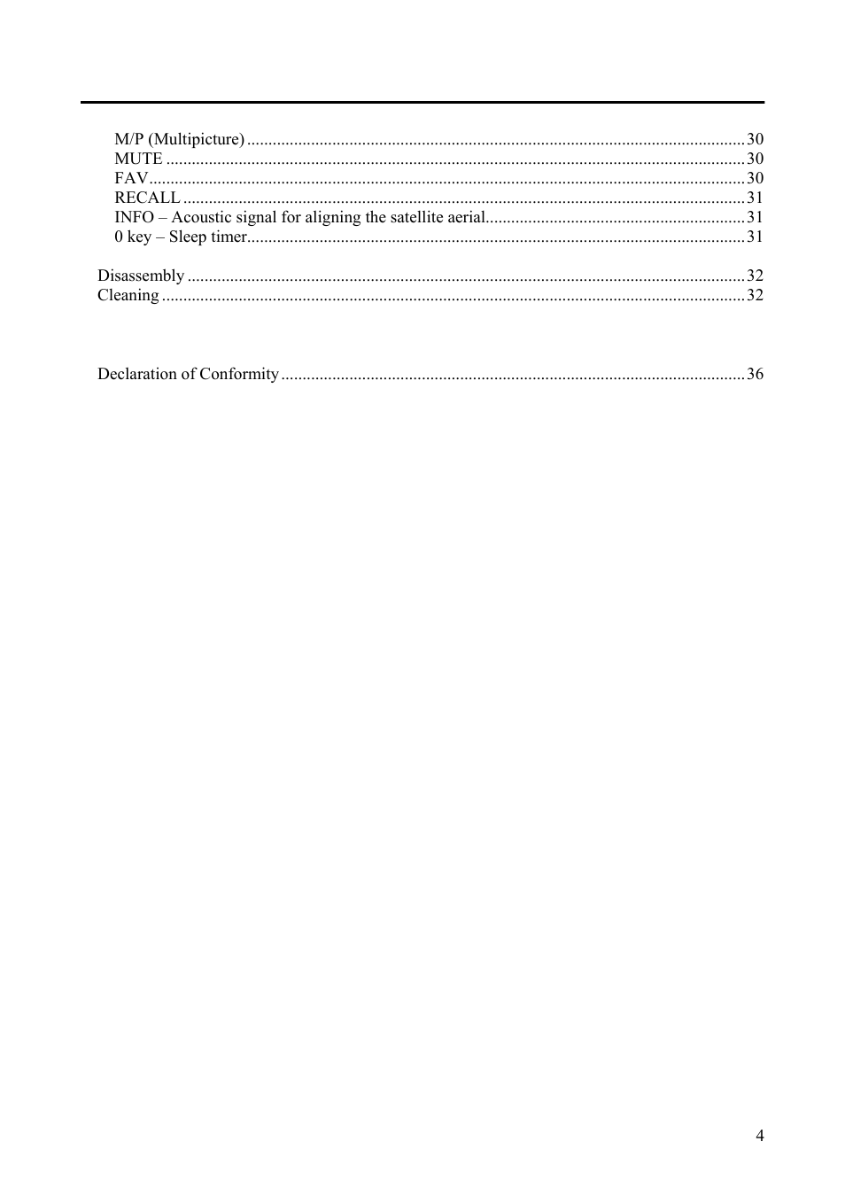 Triax Digital Satellite Receiver SR 110 User Manual | Page 4 / 40