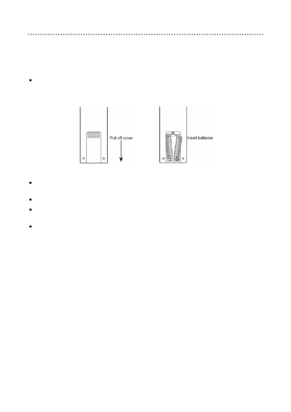 Inserting batteries in remote control unit | Triax C-HD417 CX User Manual | Page 7 / 44