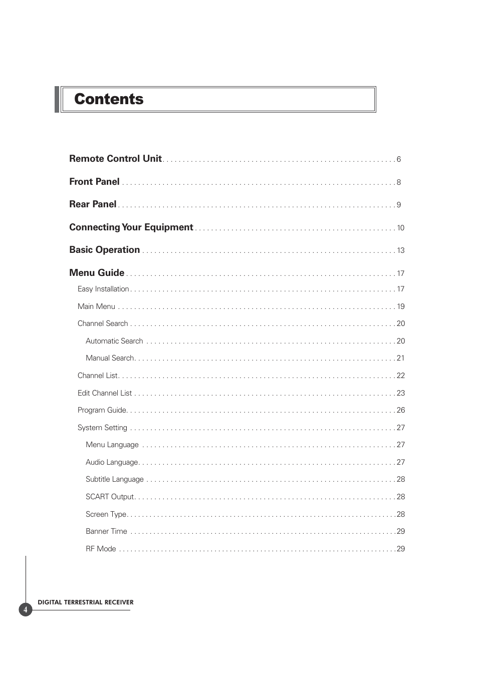 Triax TR 305 User Manual | Page 4 / 40