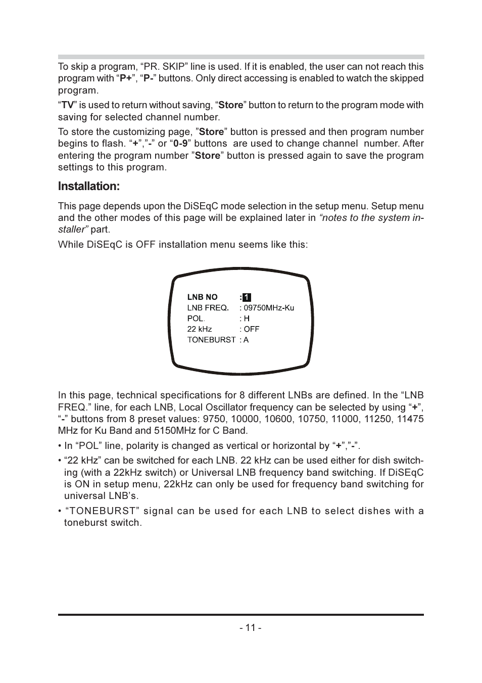 Installation | Triax SR-26 User Manual | Page 12 / 22