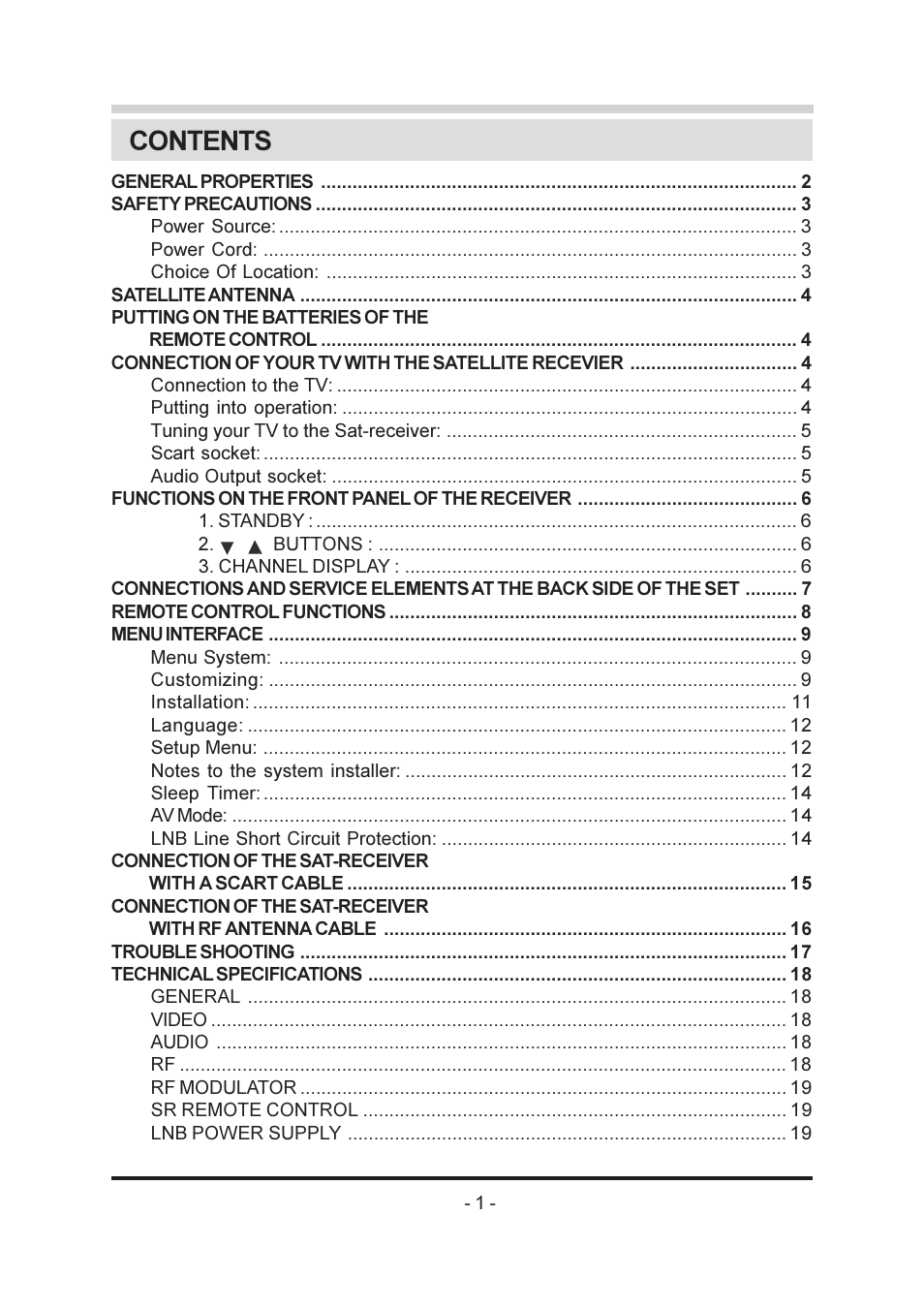 Triax SR-26 User Manual | Page 2 / 22