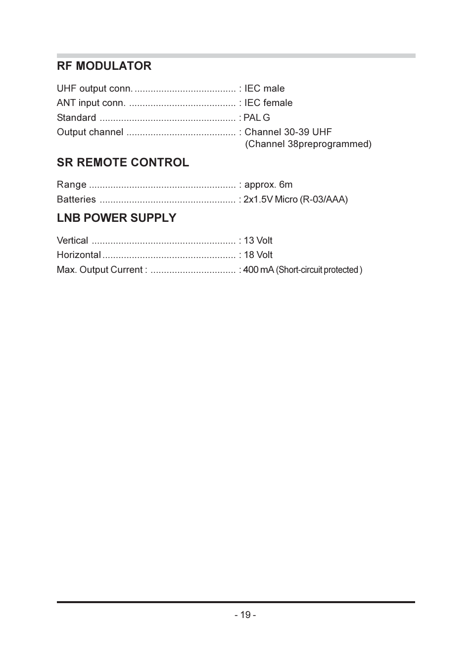 Triax SR-26 User Manual | Page 20 / 22