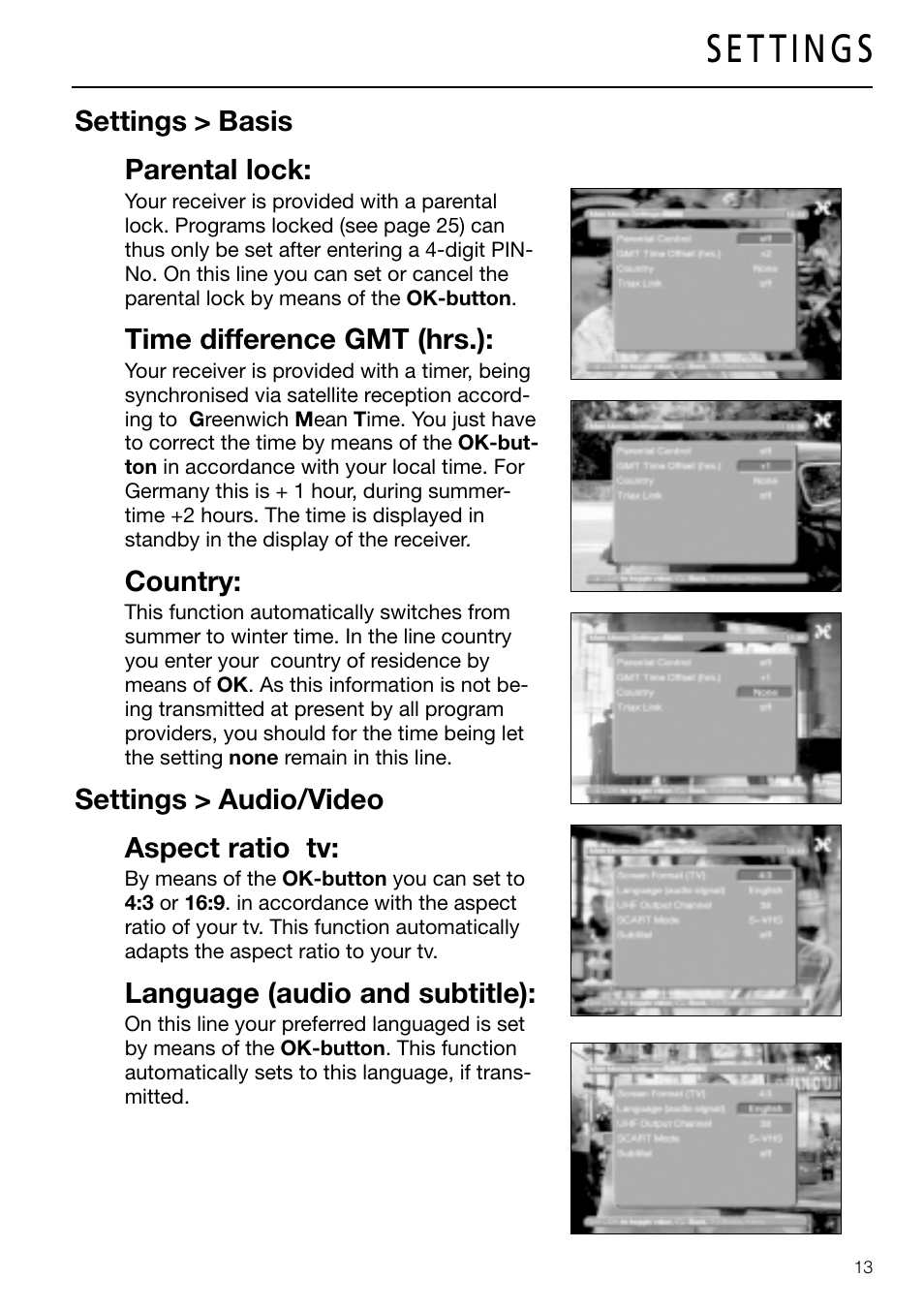Triax DVB 63S User Manual | Page 13 / 40