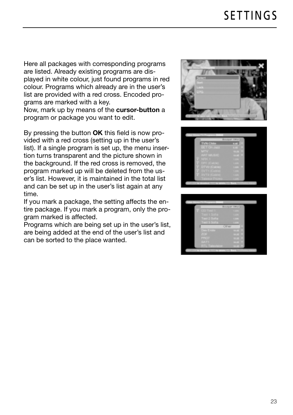 Triax DVB 63S User Manual | Page 23 / 40