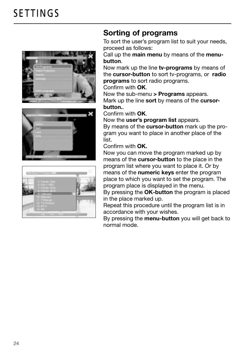 Triax DVB 63S User Manual | Page 24 / 40