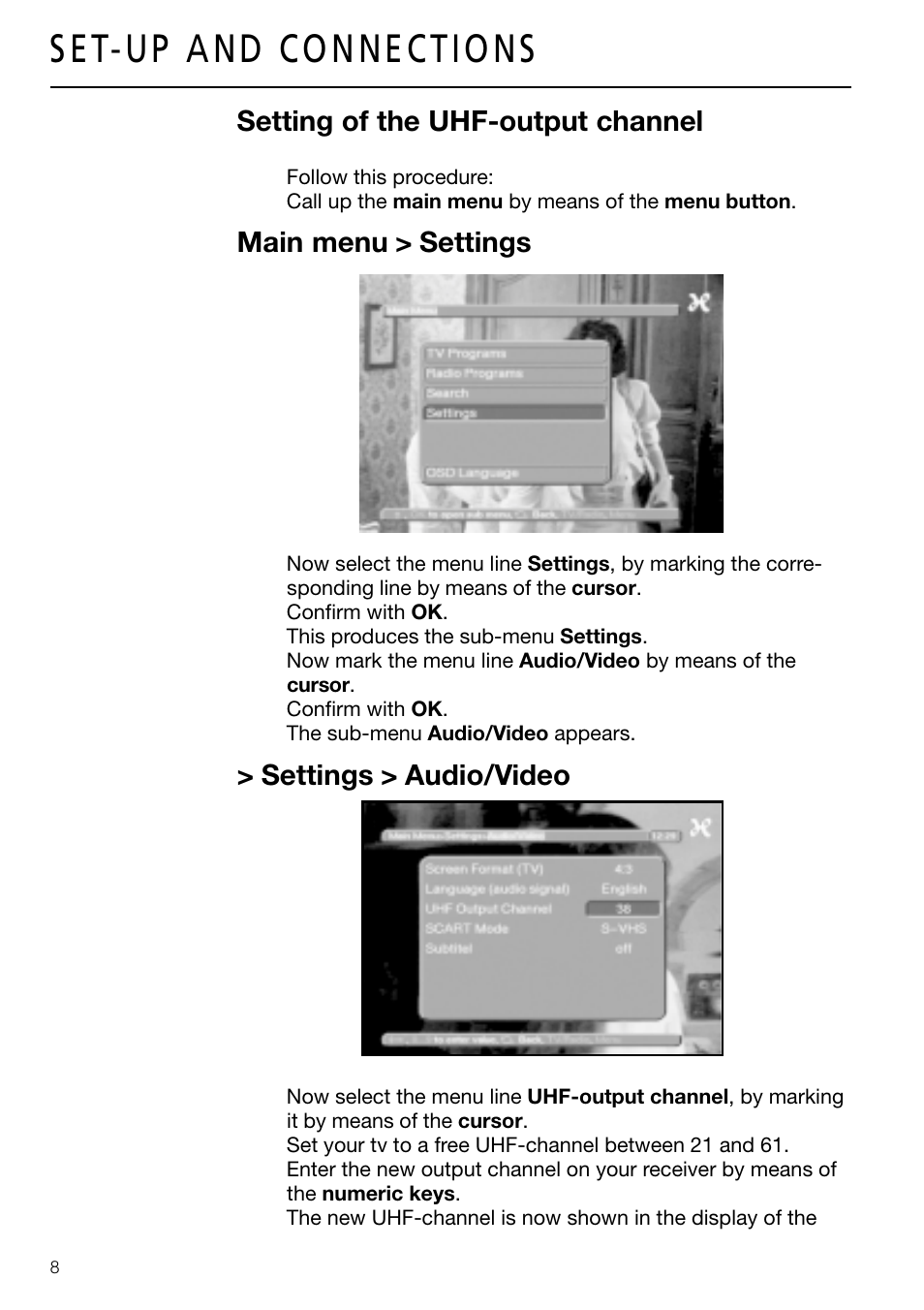 Triax DVB 63S User Manual | Page 8 / 40