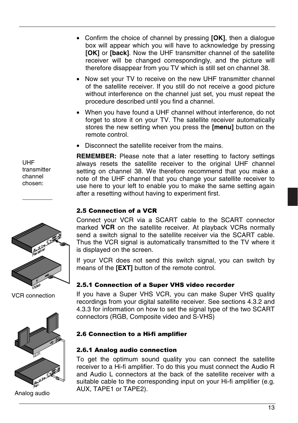 Triax dvb 75 si | Triax DVB 75SI User Manual | Page 13 / 28