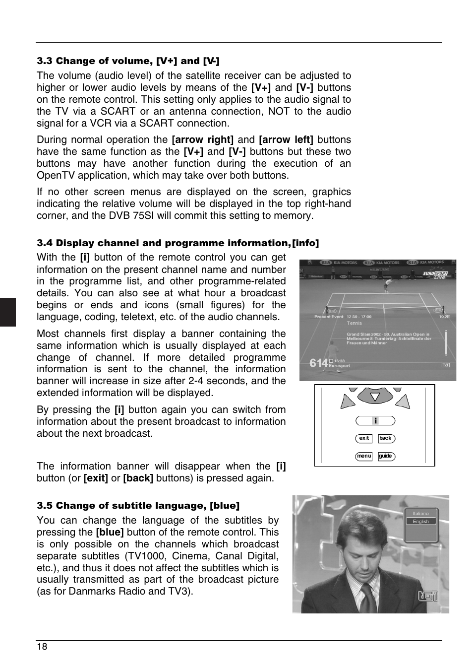 Triax dvb 75si | Triax DVB 75SI User Manual | Page 18 / 28