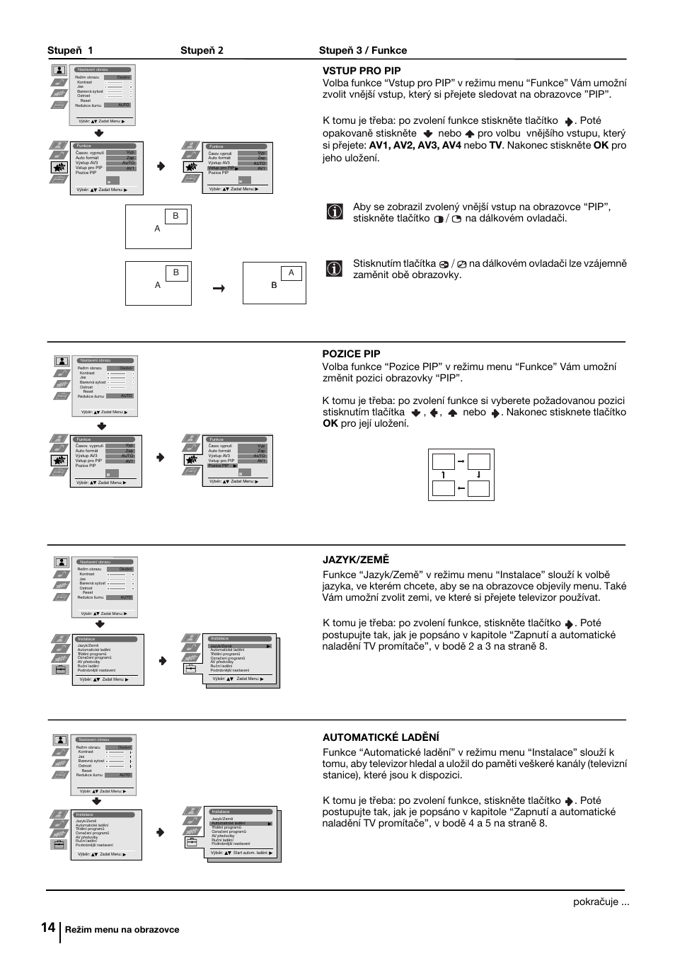 Pokračuje | Sony KP-44PX2 User Manual | Page 61 / 146