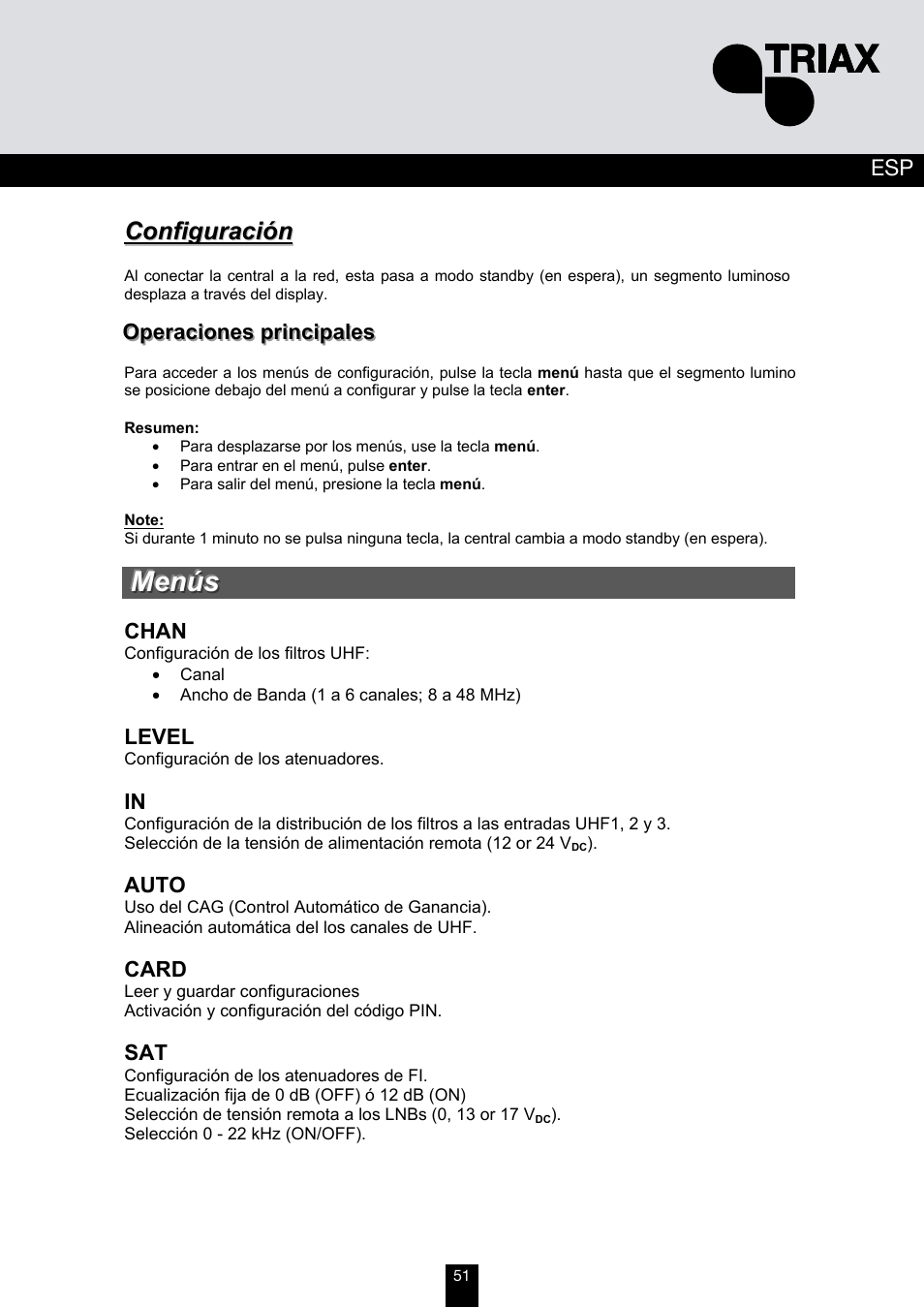 Triax TMB 10B User Manual | Page 51 / 108