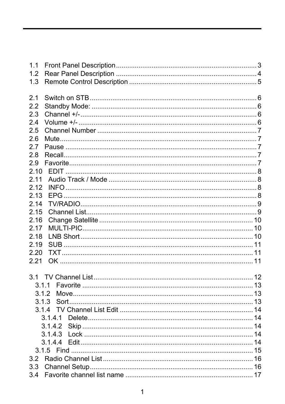 Triax TSR 1000 User Manual | Page 4 / 42