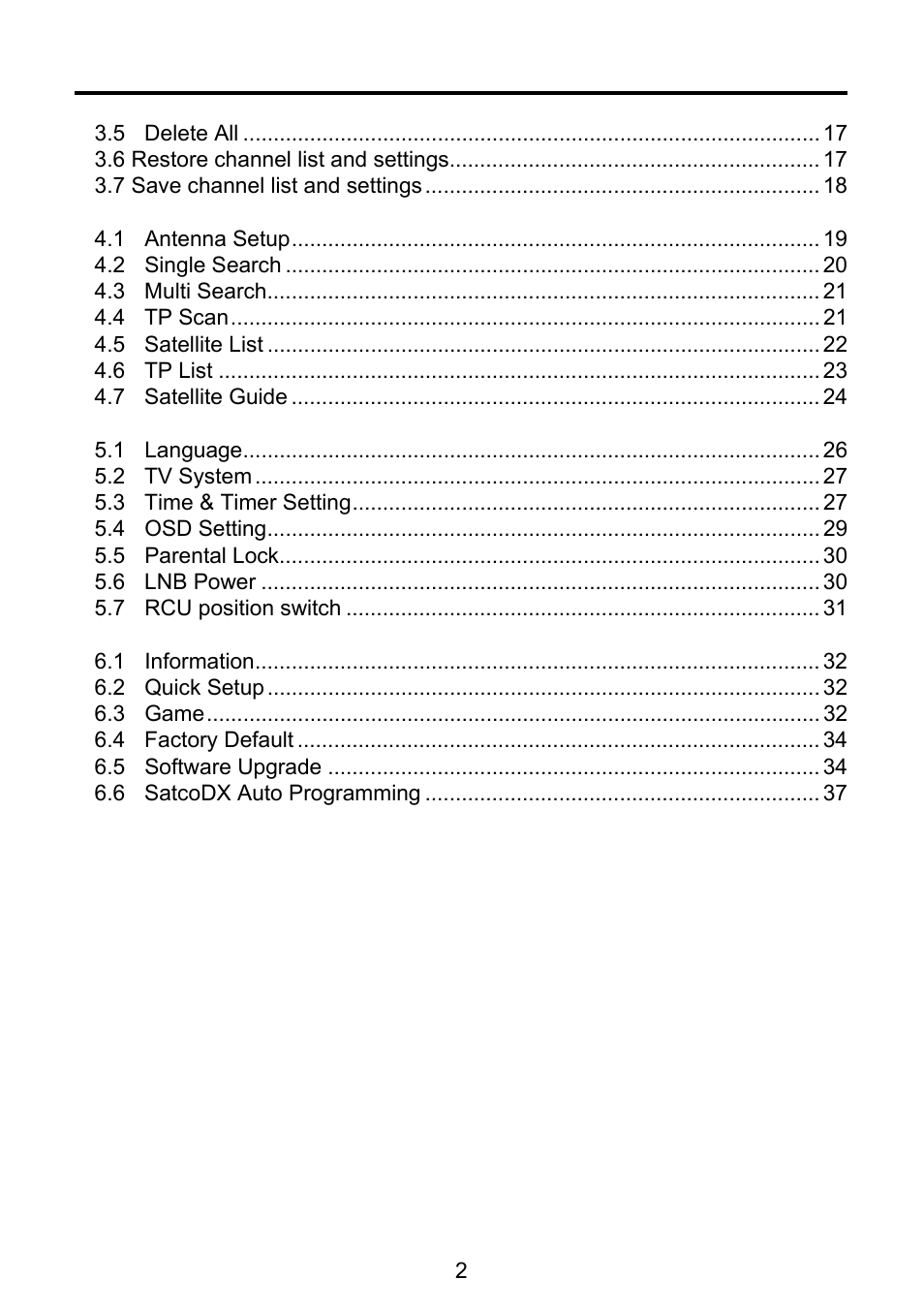 Triax TSR 1000 User Manual | Page 5 / 42
