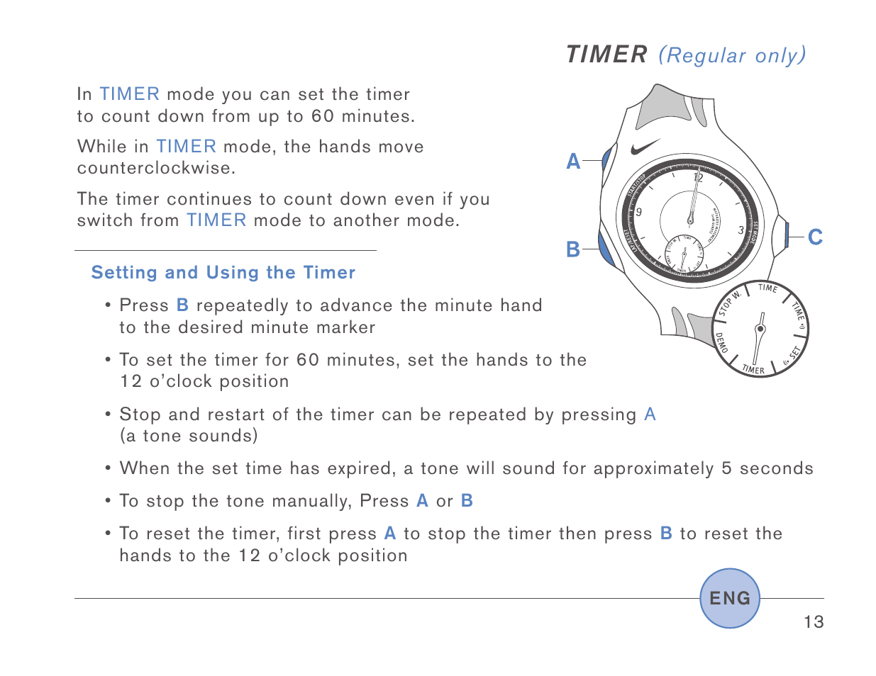 Ti m e r | Triax Armored SR920W User Manual | Page 12 / 16