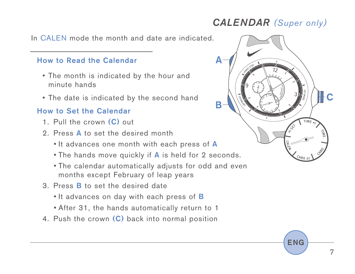 Cale n dar | Triax Armored SR920W User Manual | Page 6 / 16