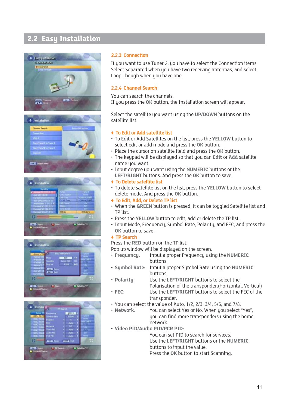 2 easy installation | Triax SR 322 User Manual | Page 11 / 36