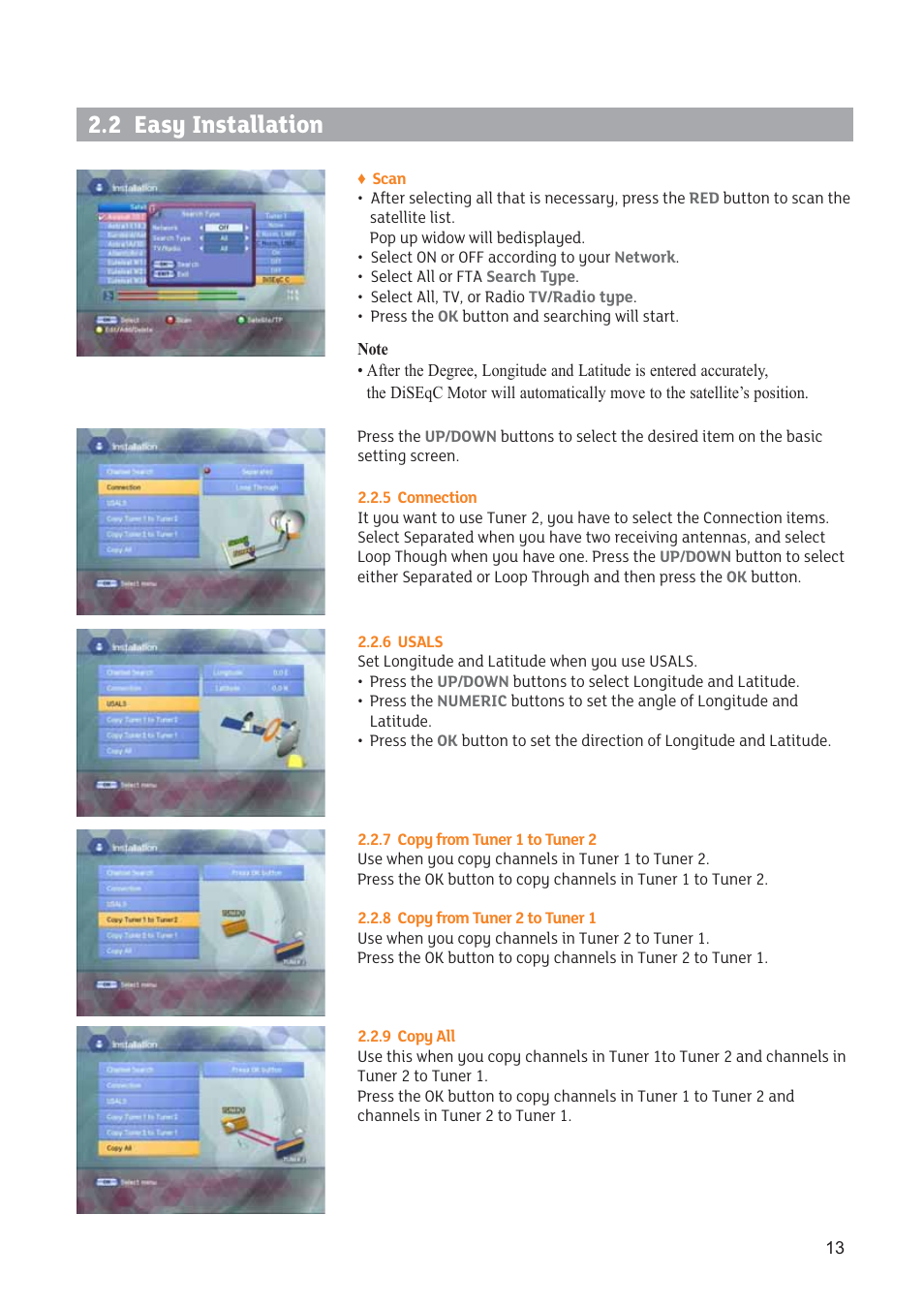 2 easy installation | Triax SR 322 User Manual | Page 13 / 36