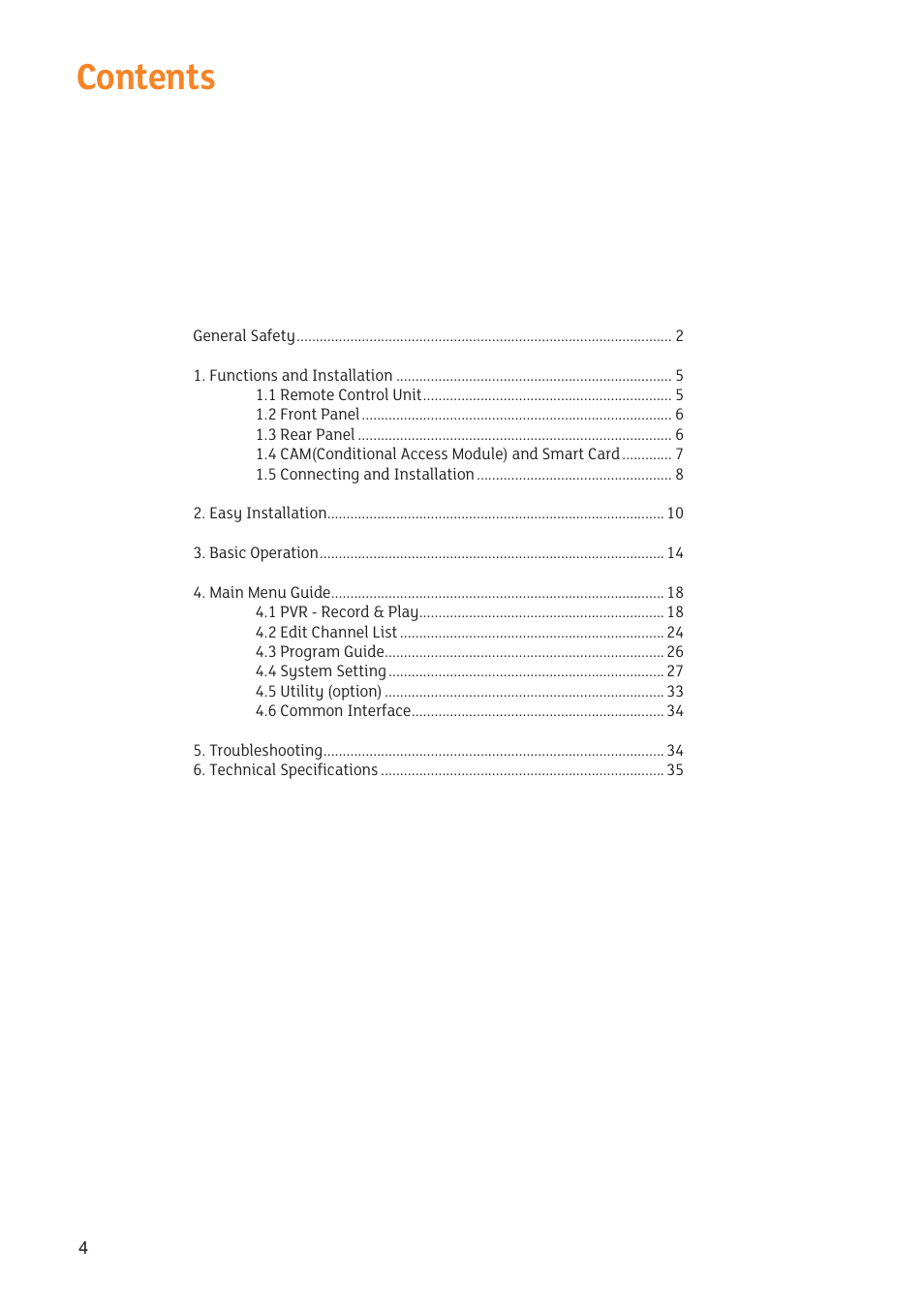 Triax SR 322 User Manual | Page 4 / 36