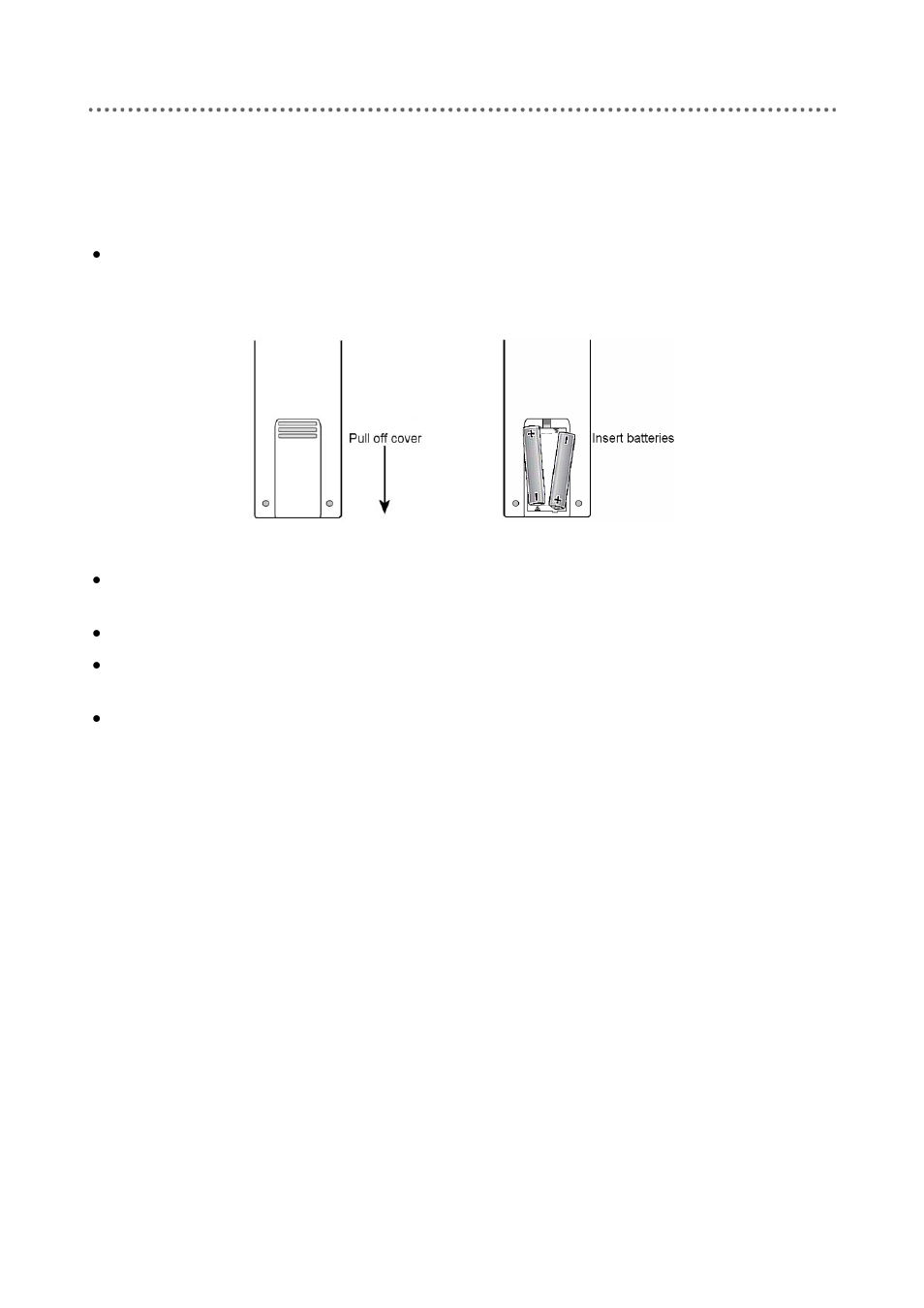 Inserting batteries in remote control unit | Triax C-HD415 CX User Manual | Page 7 / 40