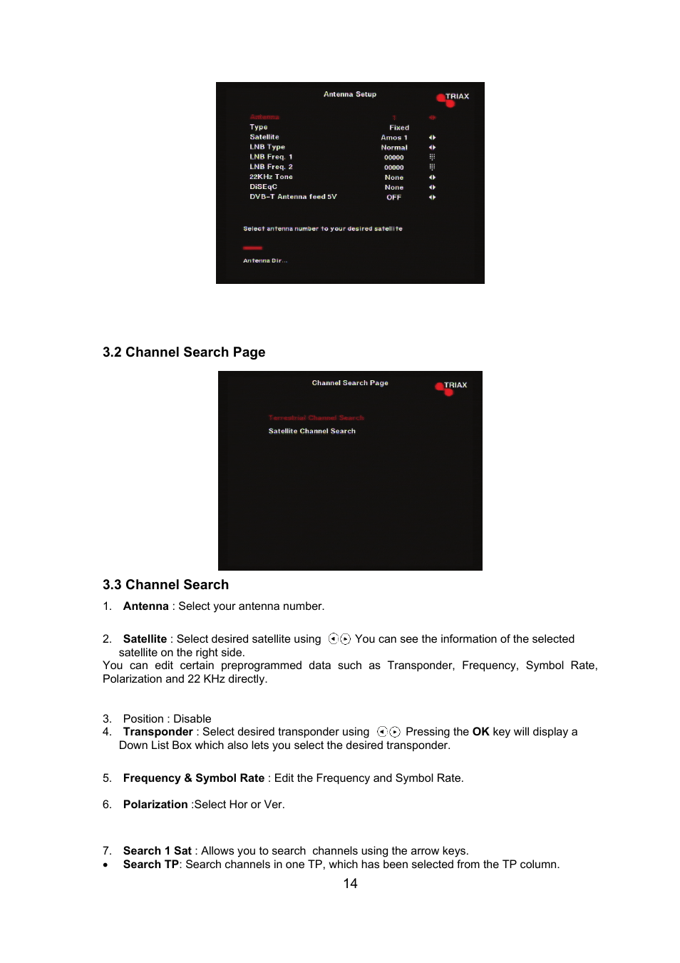 Triax ST-HD527CI User Manual | Page 14 / 24