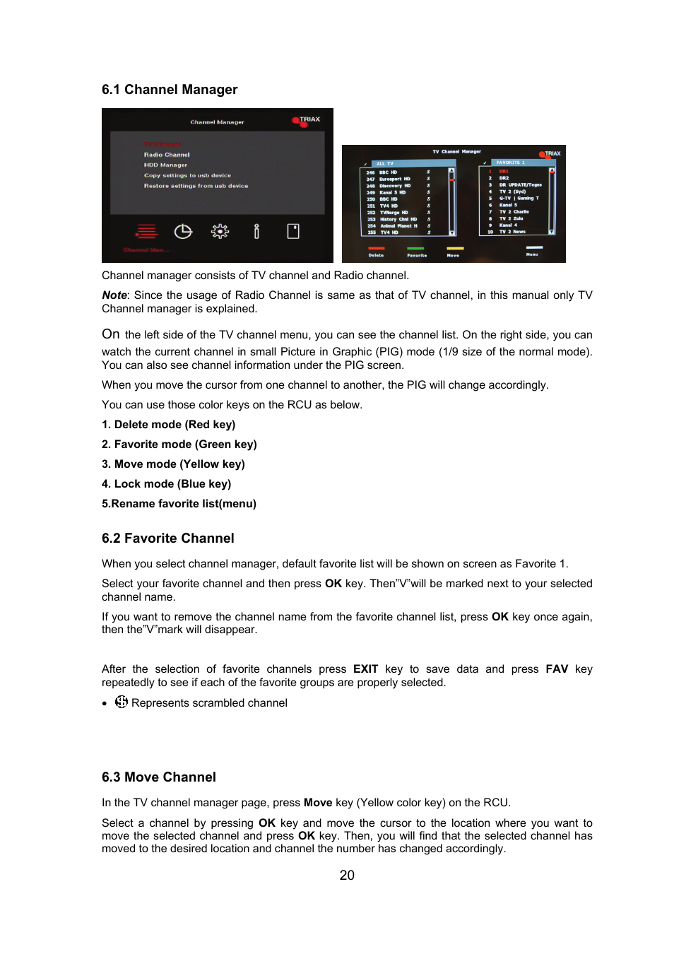 Triax ST-HD527CI User Manual | Page 20 / 24