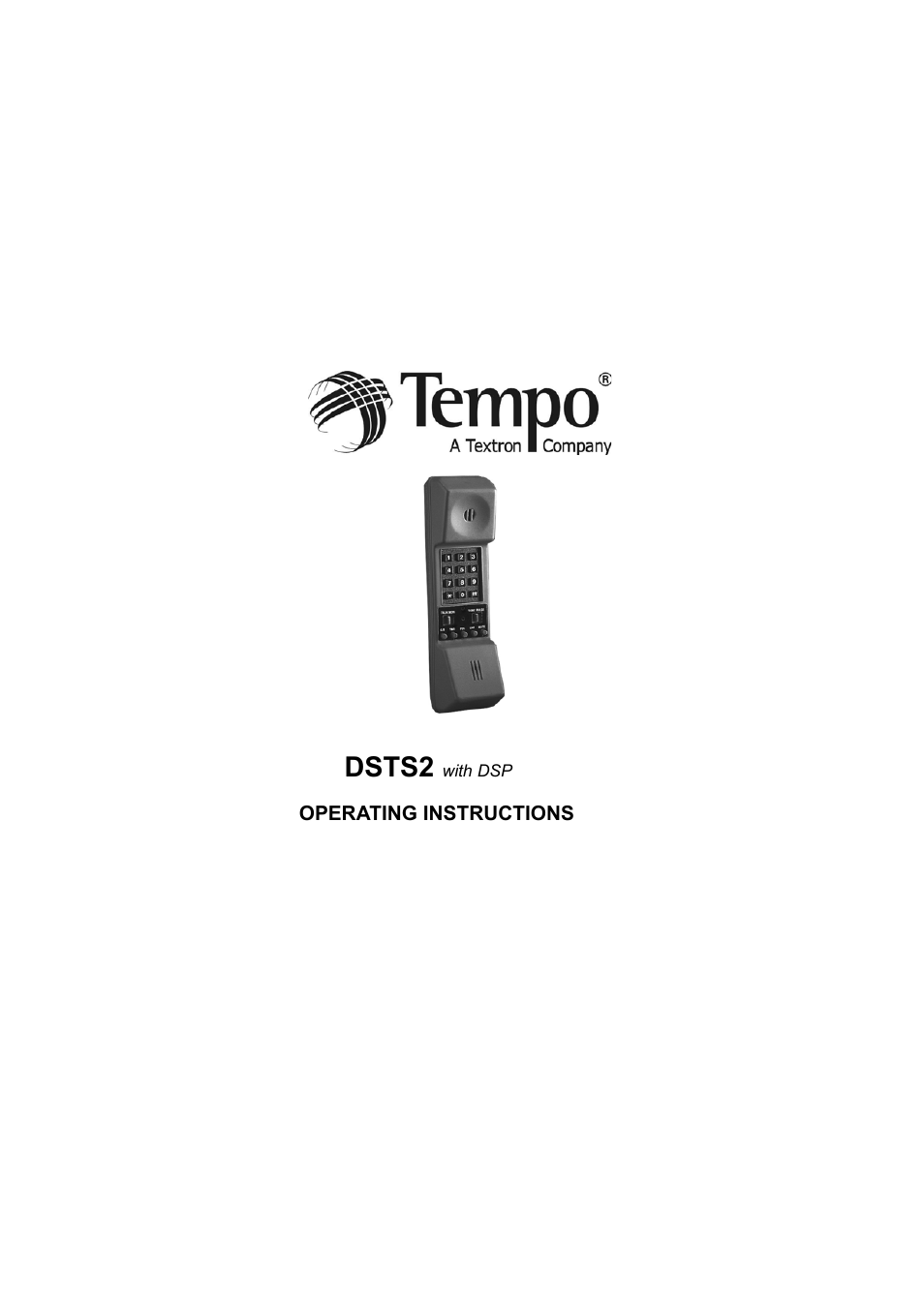 Tempo DSTS2 User Manual | 6 pages