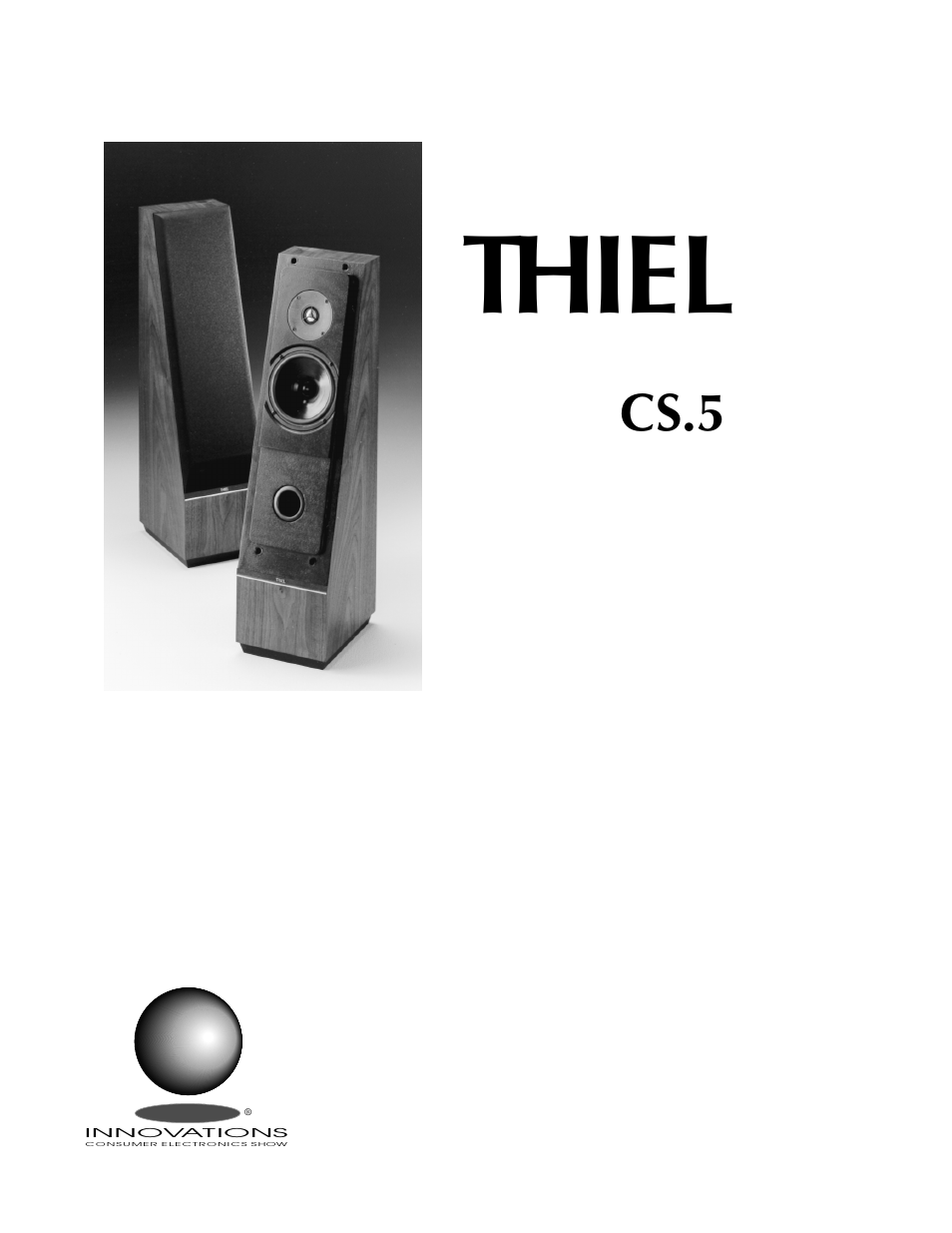 Thiel Audio Products CS.5 User Manual | 6 pages