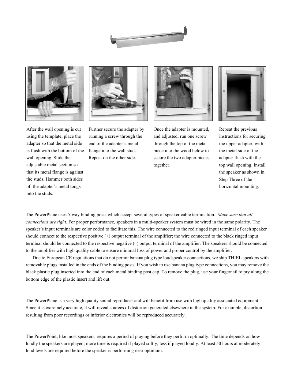 Thiel Audio Products PowerPlane User Manual | Page 3 / 6