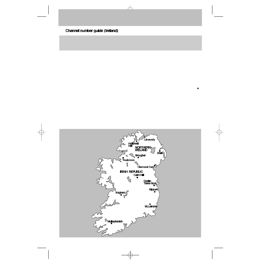 Channel number guide (ireland), Manual programming | Technicolor - Thomson 2 5 D G 2 1 U User Manual | Page 16 / 26