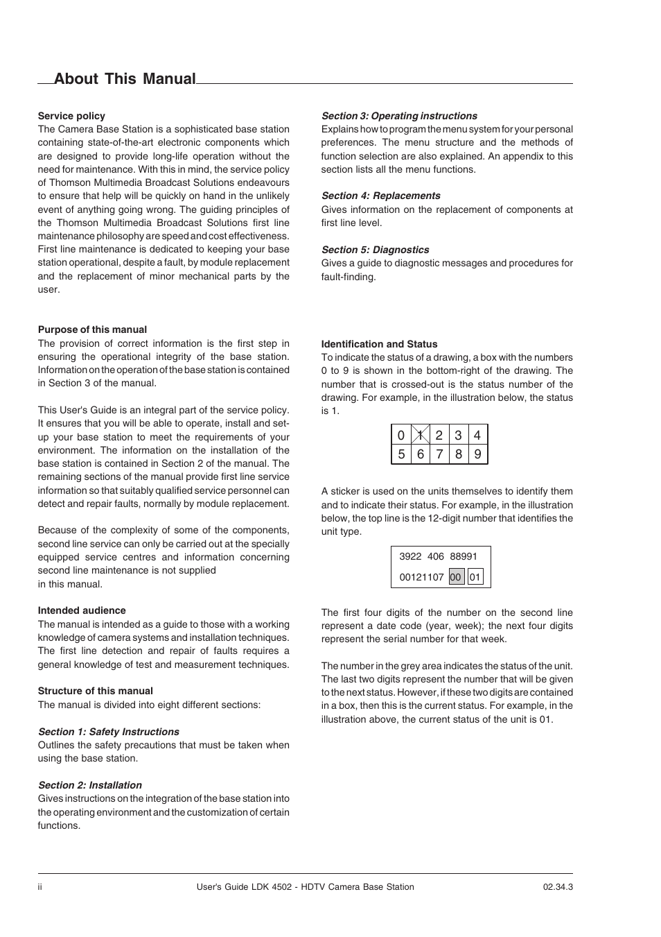 About this manual | Technicolor - Thomson LDK 4502 User Manual | Page 4 / 66