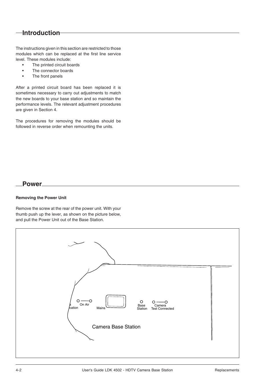 Introduction, Power | Technicolor - Thomson LDK 4502 User Manual | Page 50 / 66