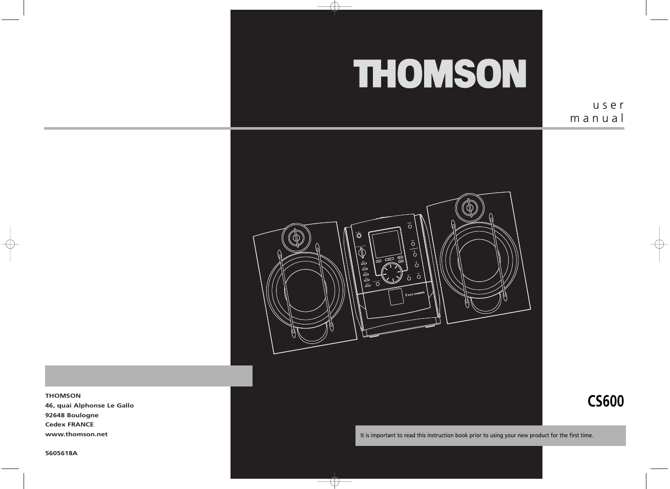 Technicolor - Thomson CS600 User Manual | 15 pages