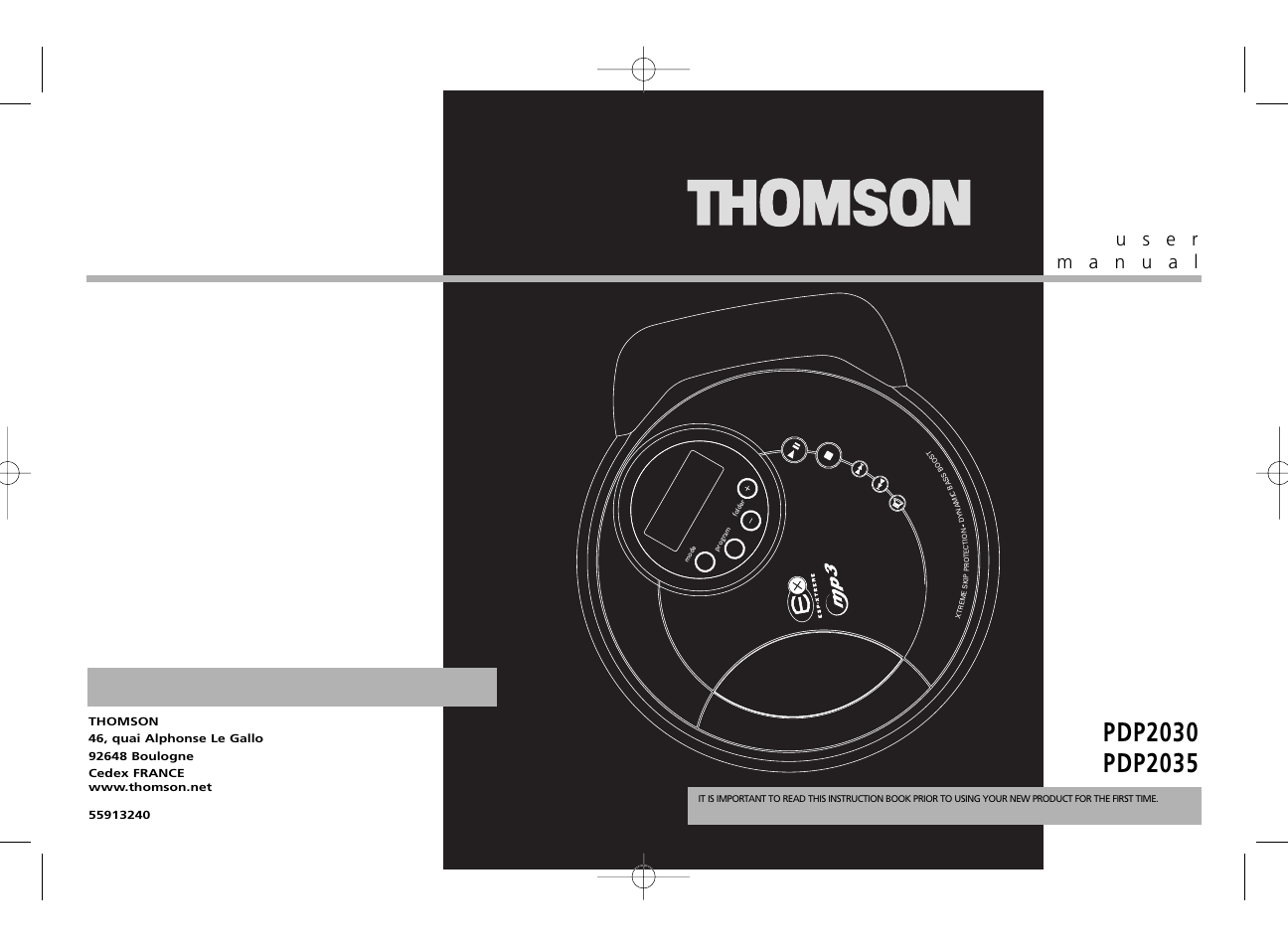 Technicolor - Thomson PDP2030 User Manual | Page 2 / 8