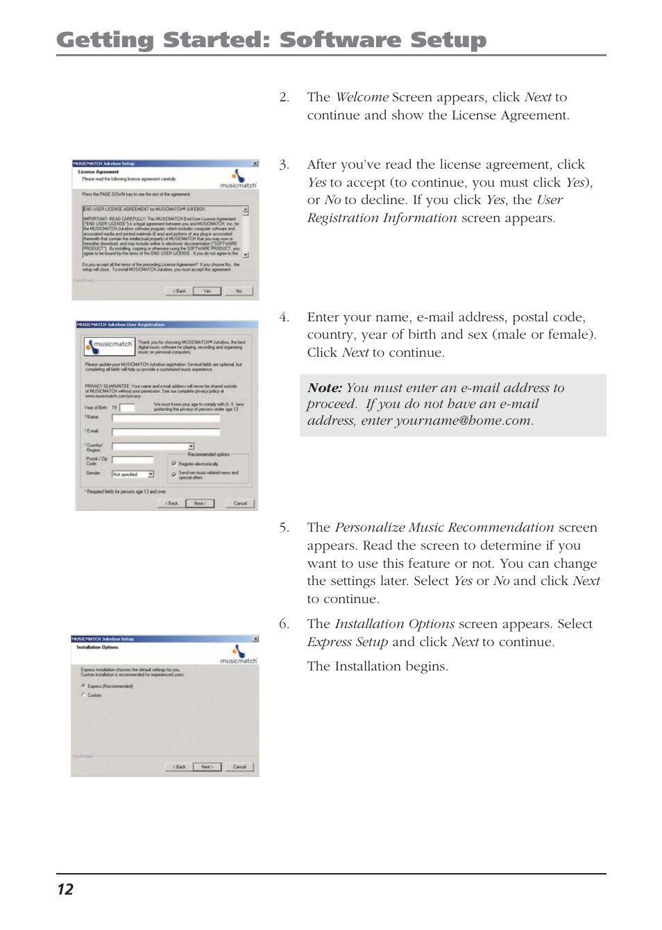 Getting started: software setup | Technicolor - Thomson Thomson Lyra PDP2810 User Manual | Page 12 / 50