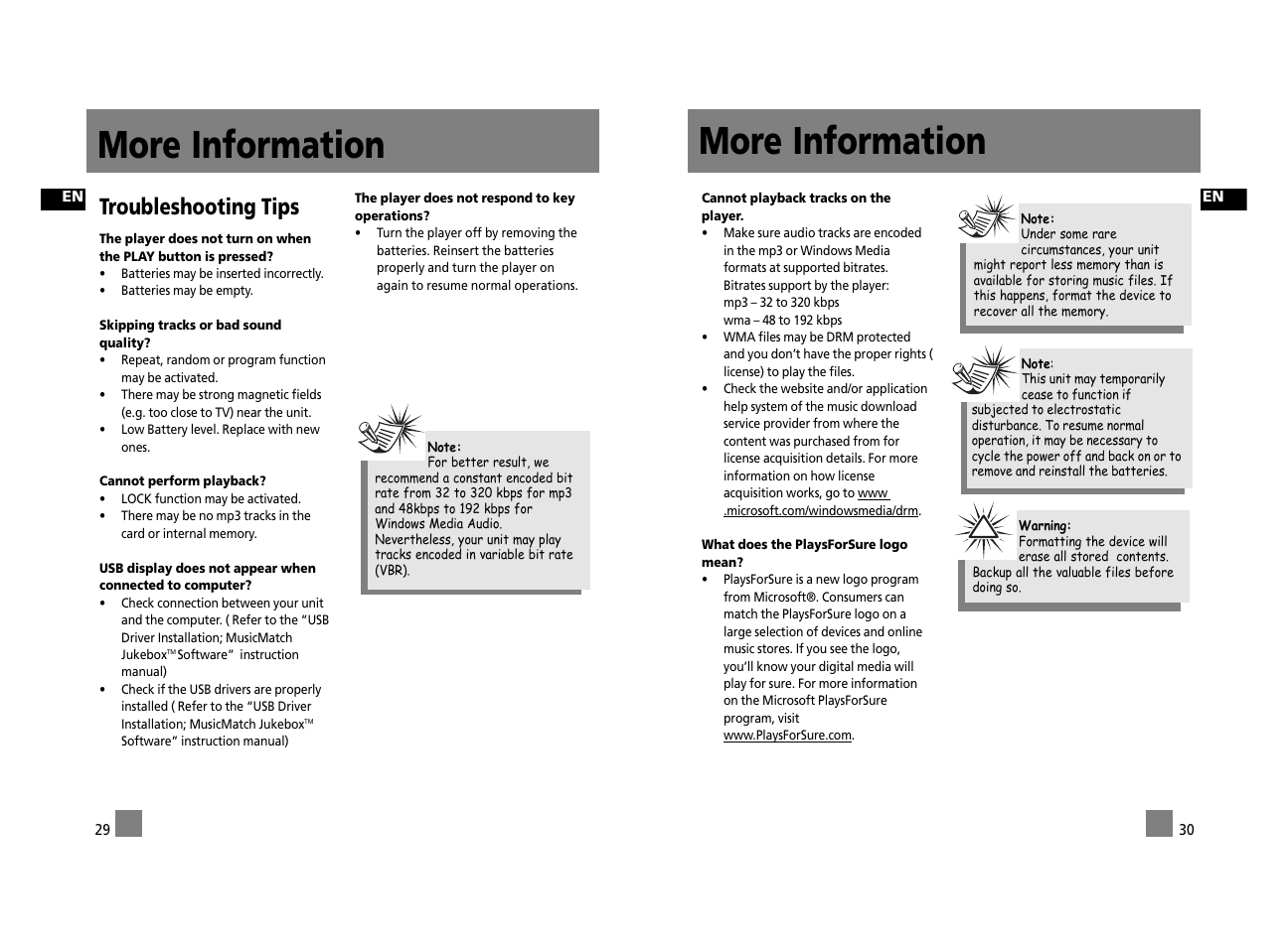More information, Troubleshooting tips | Technicolor - Thomson Thomson Lyra PDP2762X User Manual | Page 20 / 26