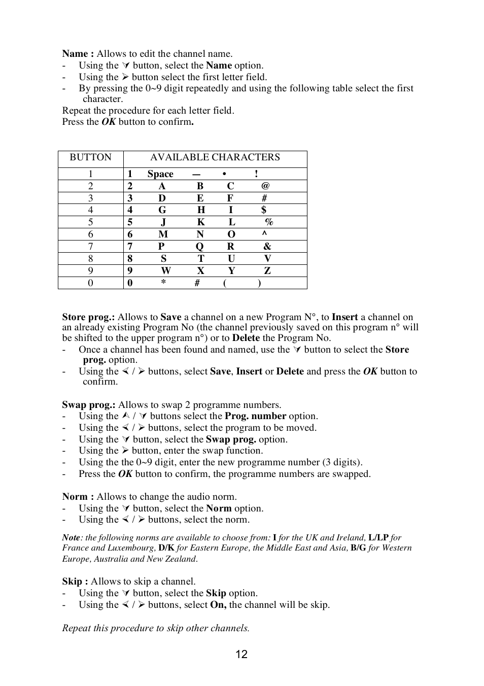 Technicolor - Thomson 20LW052 User Manual | Page 12 / 21