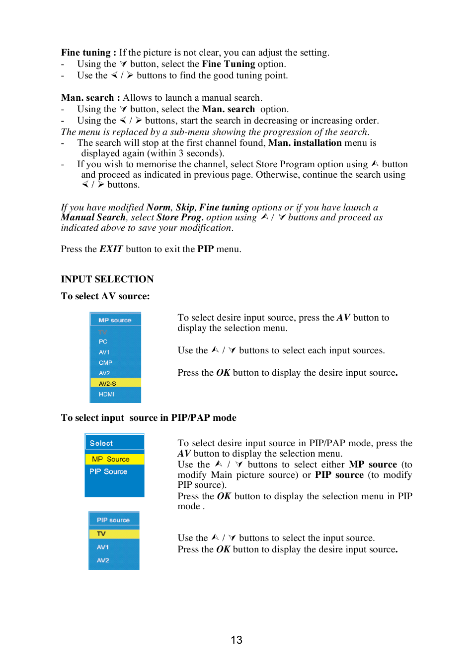Technicolor - Thomson 20LW052 User Manual | Page 13 / 21