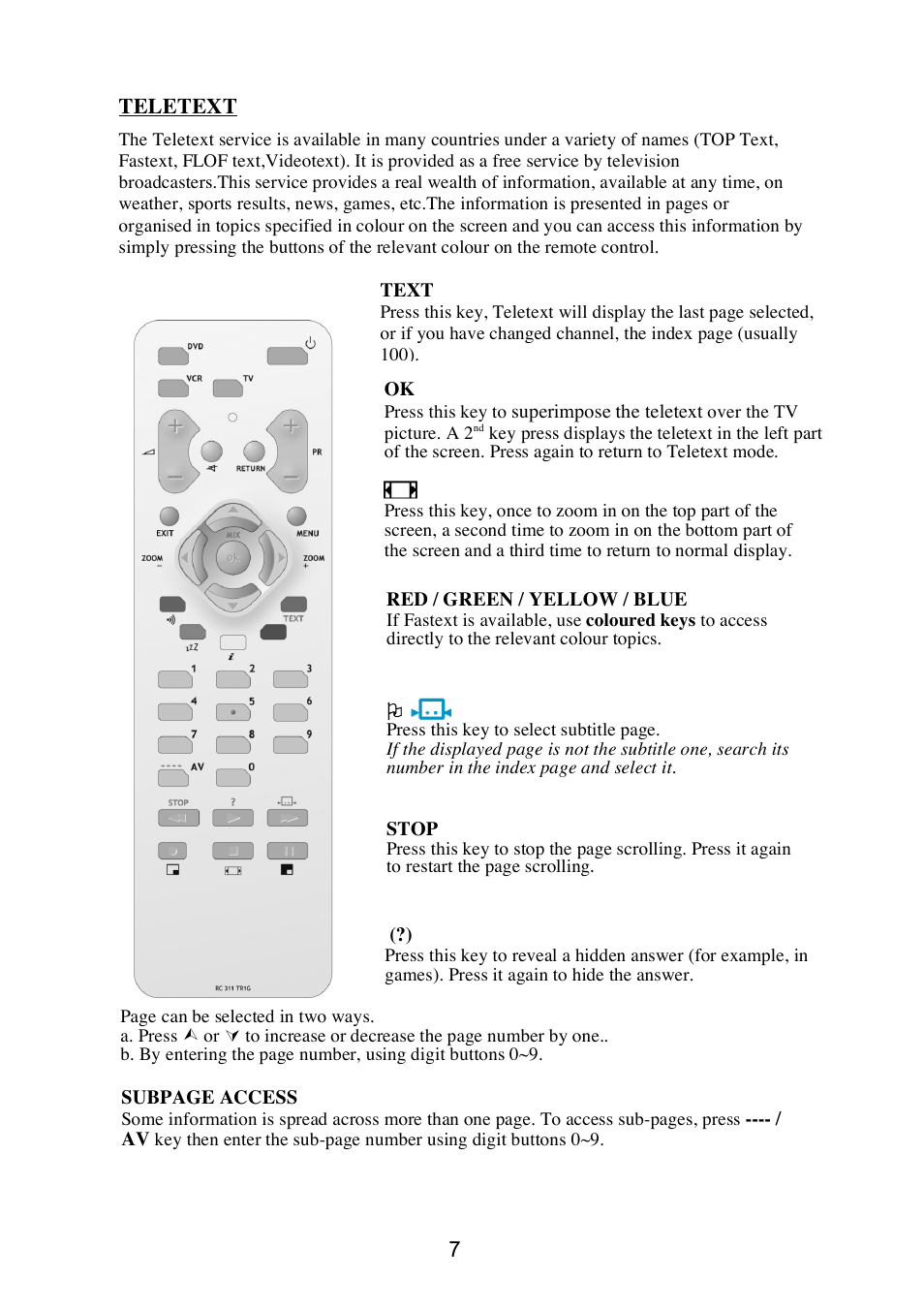 Technicolor - Thomson 20LW052 User Manual | Page 7 / 21