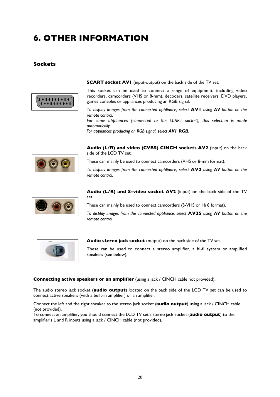 Other information | Technicolor - Thomson YPrPb User Manual | Page 20 / 23