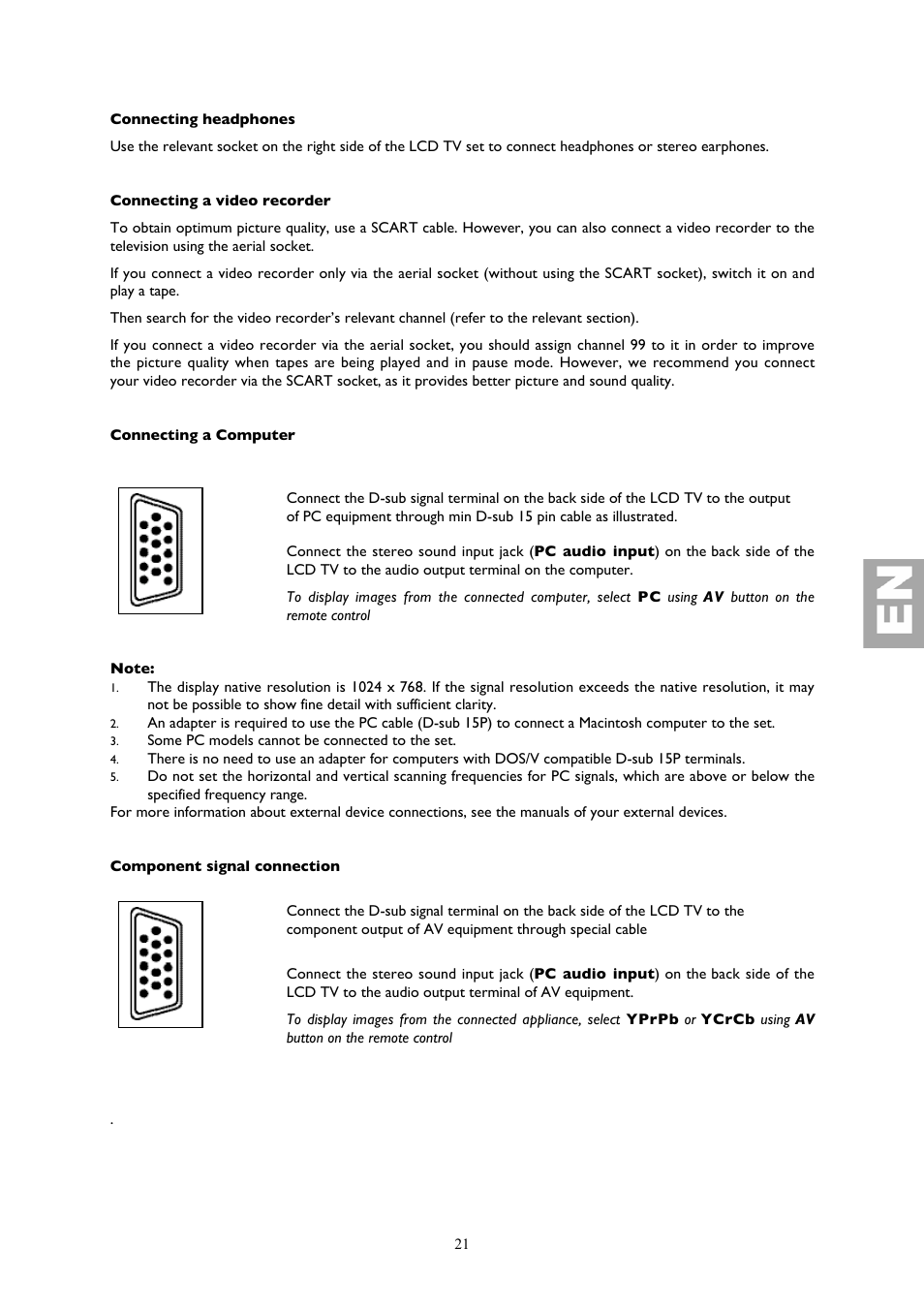 Technicolor - Thomson YPrPb User Manual | Page 21 / 23